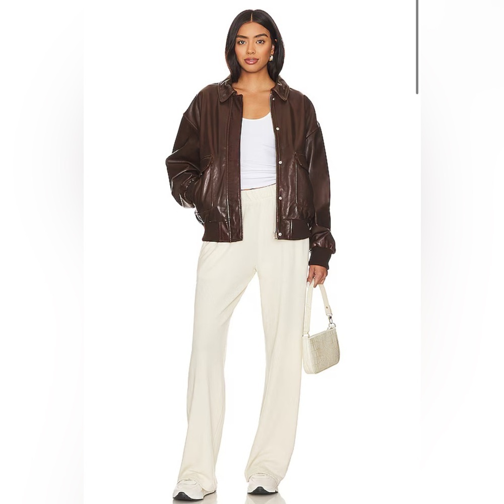 Revolve Michael Lauren Mabel Wide Leg Pant With Pocket in Ivory